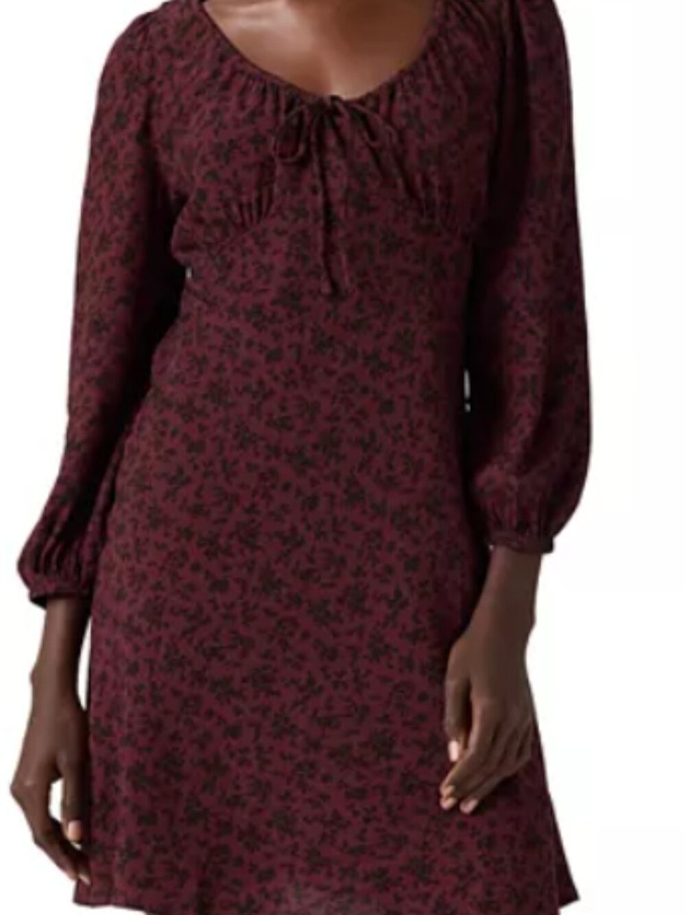 Levi's Odette Burgundy and Black Mini Dress L